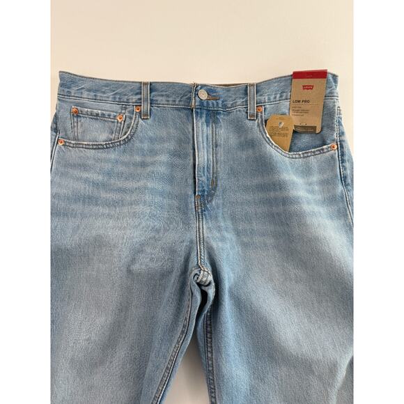 Levi's Women's Low Pro Straight Leg Zip Fly Mid Rise Jeans Size 32 Blue NWT - Picture 6 of 16